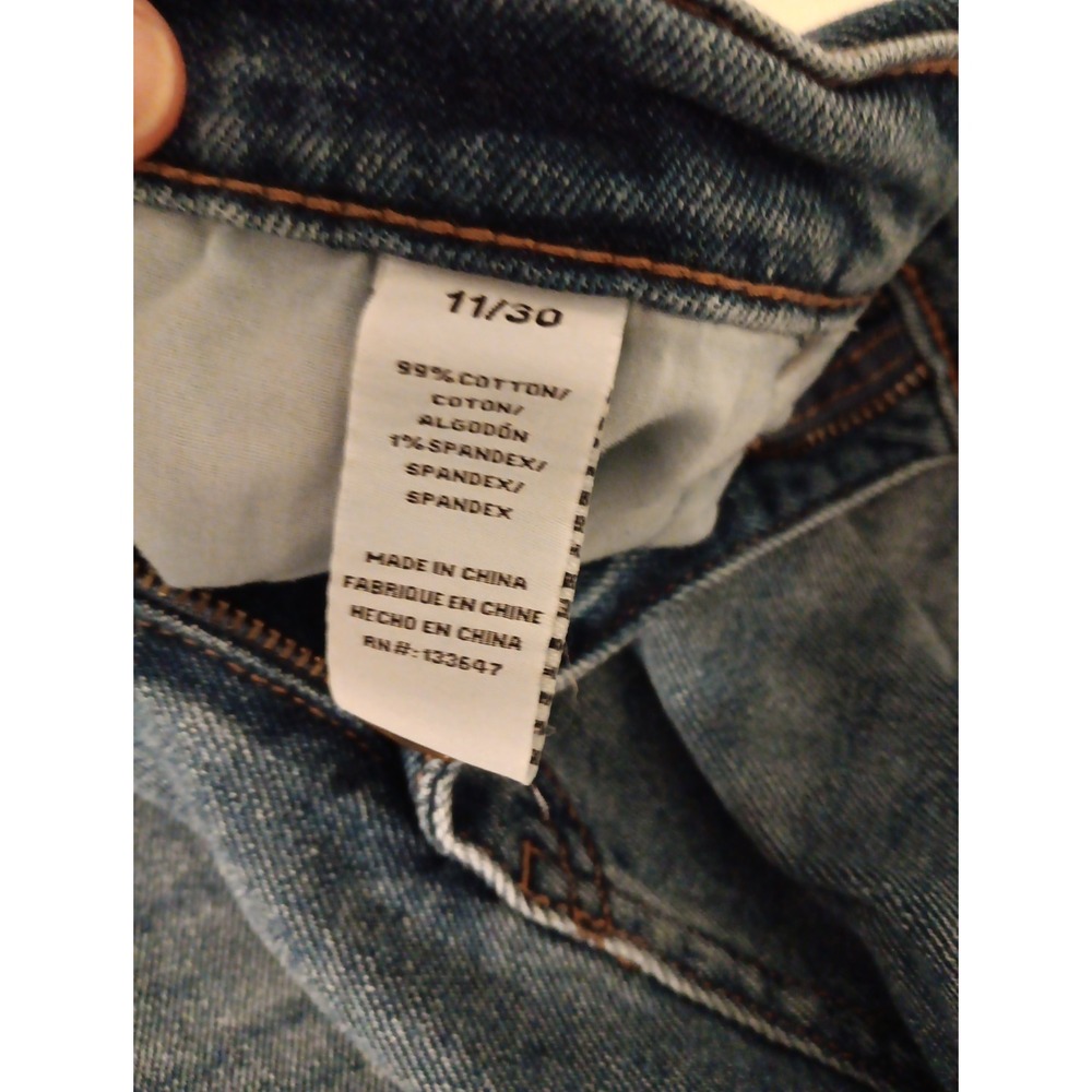 Celebrity Pink Women's Jeans Sz. 11/30 Straight Leg Faded Stretch Blue Denim - Picture 7 of 11